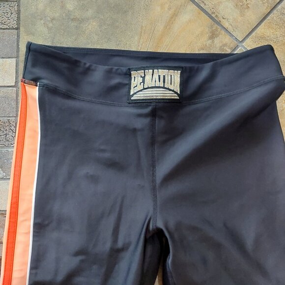 P.E Nation Black and Orange Leggings - Picture 2 of 4
